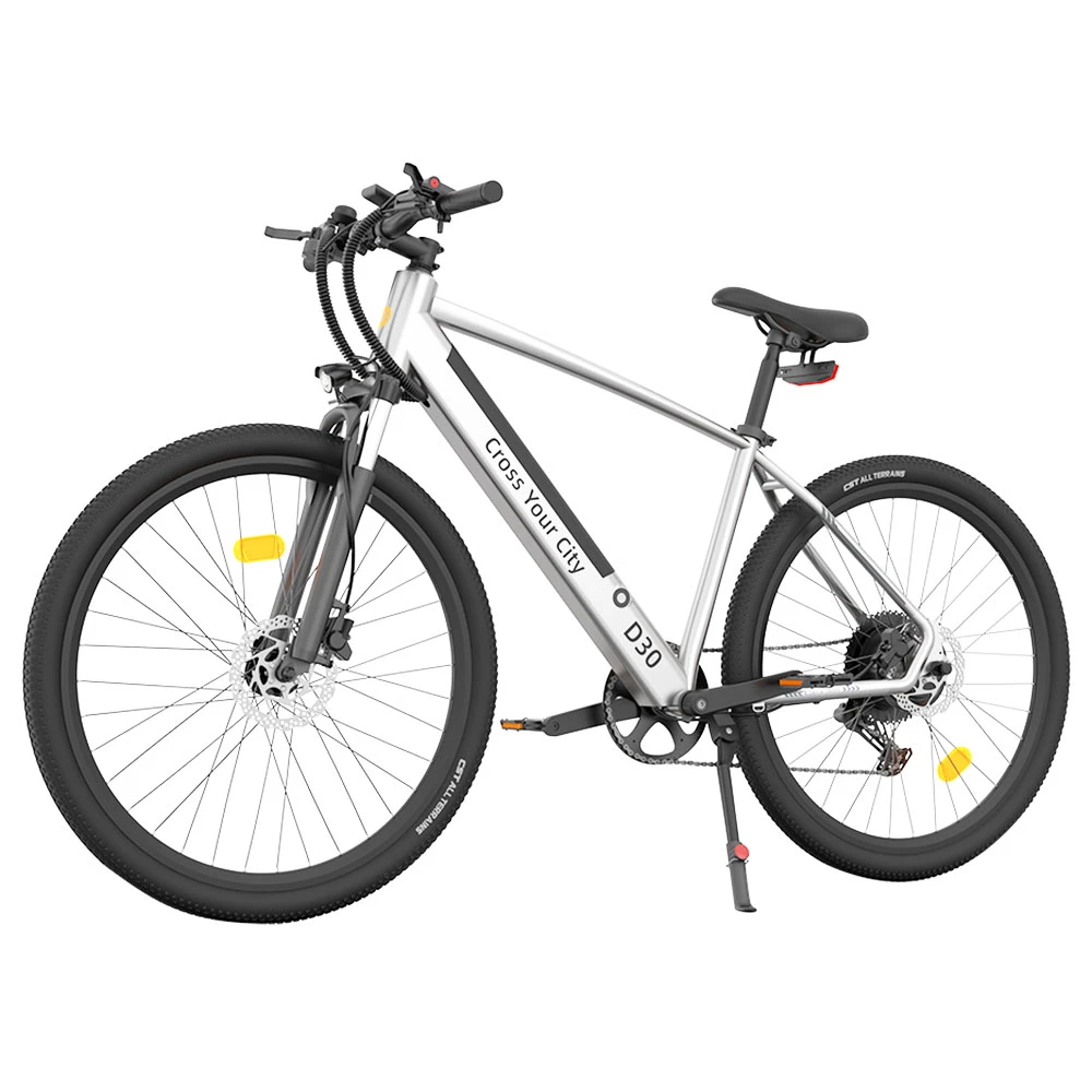 Best deal 🧨 ADO D30 Electric Bicycle 250W Motor Max Speed 25km/h 36V 10.4AH 90km Max Range - Silver 💯 - Image 4