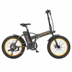 Buy 🌟 AOSTIRMOTOR A20 Folding Electric Bike 20*4.0 Fat Tire 36V 13Ah Battery 500W Motor 40km/h Max Speed - Orange 🧨