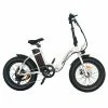Flash Sale 🧨 AOSTIRMOTOR G20 Folding Electric Bike 500W Motor 36V Removable 13Ah Battery 20*4.0'' Fat Tire 5-Speed Boost White 😍