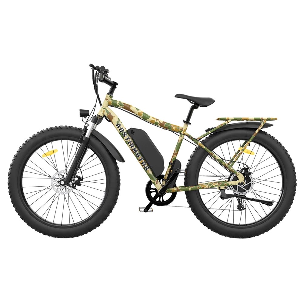 Discount โ๏ธ AOSTIRMOTOR S07-E Electric Bike 26*4.0'' Fat Tire 48V 13Ah Battery 750W Motor 7 Speed Shimano Gear - Desert Camo โ - Image 2