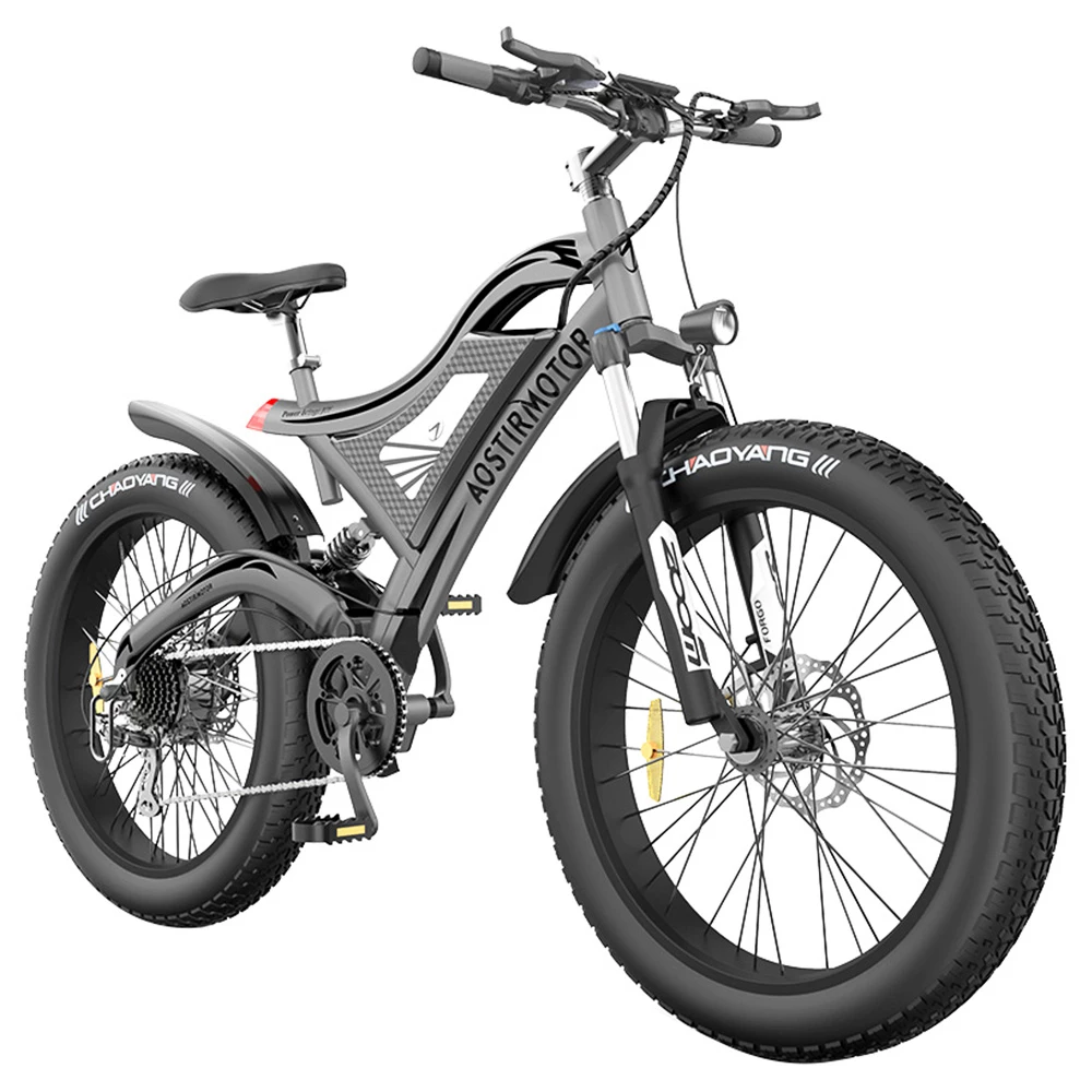 Brand new ๐ AOSTIRMOTOR S18 750W Electric Bike 26*4.0'' Fat Tire 48V 15Ah Battery 45km/h Max Speed 7 Speed Shimano Gear All Terrain โ - Image 4