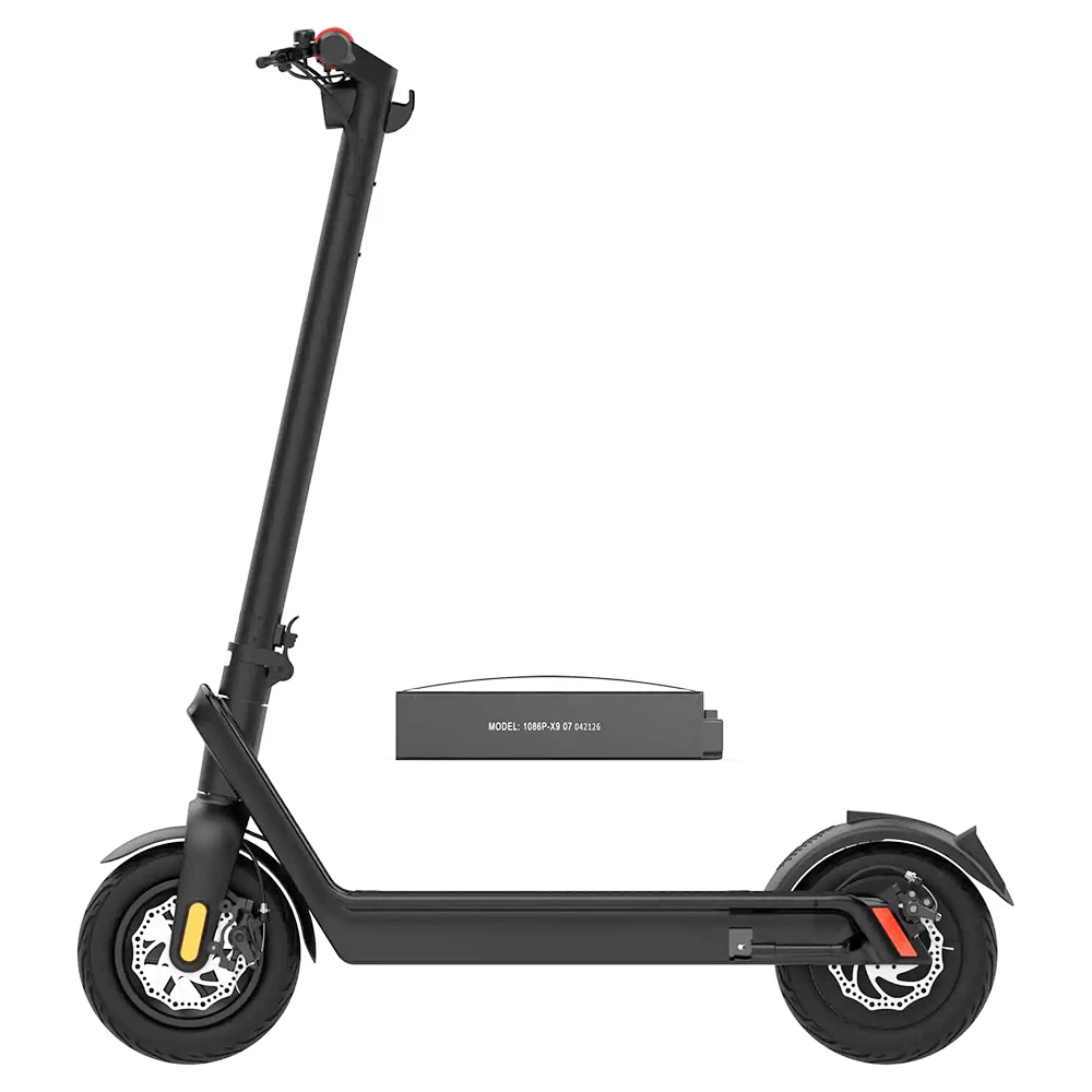 Hot Sale 🧨 AOVO X9 Plus Electric Scooter 10 Inch Explosion-proof Tire 36V 15.6Ah Rated 500W Motor 40Km/h Max Speed 65km Range Dual Disc Brakes Removable Battery- Grey 🧨 - Image 2