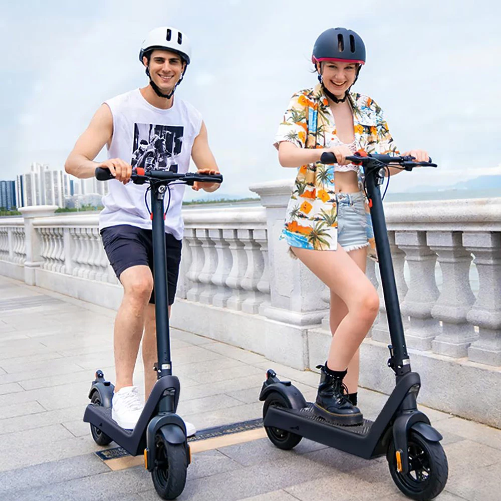 Hot Sale 🧨 AOVO X9 Plus Electric Scooter 10 Inch Explosion-proof Tire 36V 15.6Ah Rated 500W Motor 40Km/h Max Speed 65km Range Dual Disc Brakes Removable Battery- Grey 🧨 - Image 5