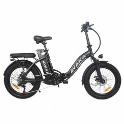 Discount ๐ AVAKA BZ20 PLUS Electric Bike Foldable 20*3.0 Inch Fat Tires 500W Brushless Motor 25Km/h Max Speed 48V 15Ah Battery 100Km Range 120KG Max Load Dual Disc Brake Shimano 7-Speed Gear IP54 Waterproof LCD Display- FT Wheel Black โค๏ธ