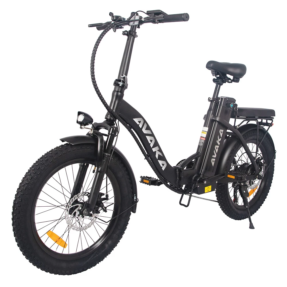 Discount π AVAKA BZ20 PLUS Electric Bike Foldable 20*3.0 Inch Fat Tires 500W Brushless Motor 25Km/h Max Speed 48V 15Ah Battery 100Km Range 120KG Max Load Dual Disc Brake Shimano 7-Speed Gear IP54 Waterproof LCD Display- FT Wheel Black β€οΈ - Image 2