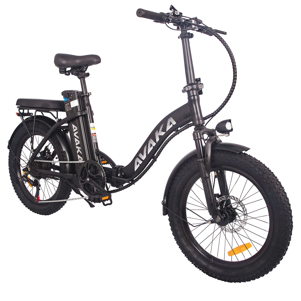 Discount π AVAKA BZ20 PLUS Electric Bike Foldable 20*3.0 Inch Fat Tires 500W Brushless Motor 25Km/h Max Speed 48V 15Ah Battery 100Km Range 120KG Max Load Dual Disc Brake Shimano 7-Speed Gear IP54 Waterproof LCD Display- FT Wheel Black β€οΈ - Image 3