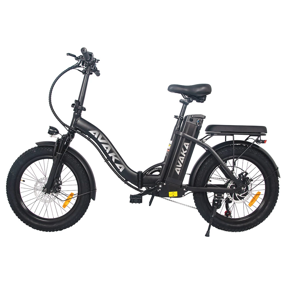 Discount π AVAKA BZ20 PLUS Electric Bike Foldable 20*3.0 Inch Fat Tires 500W Brushless Motor 25Km/h Max Speed 48V 15Ah Battery 100Km Range 120KG Max Load Dual Disc Brake Shimano 7-Speed Gear IP54 Waterproof LCD Display- FT Wheel Black β€οΈ - Image 6