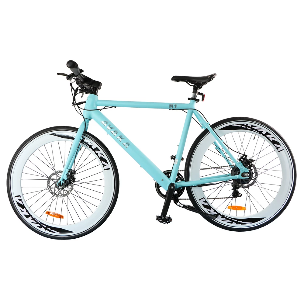 Flash Sale π AVAKA R1 Electric Bike 700C*32C Inch Wheels 250W Brushless Motor 25Km/h Max Speed 36V 9Ah Battery Shimano 7-Speed Transmission IP65 Waterproof Double Mechanical Disc Brake LCD Display - Matte Blue β¨ - Image 3