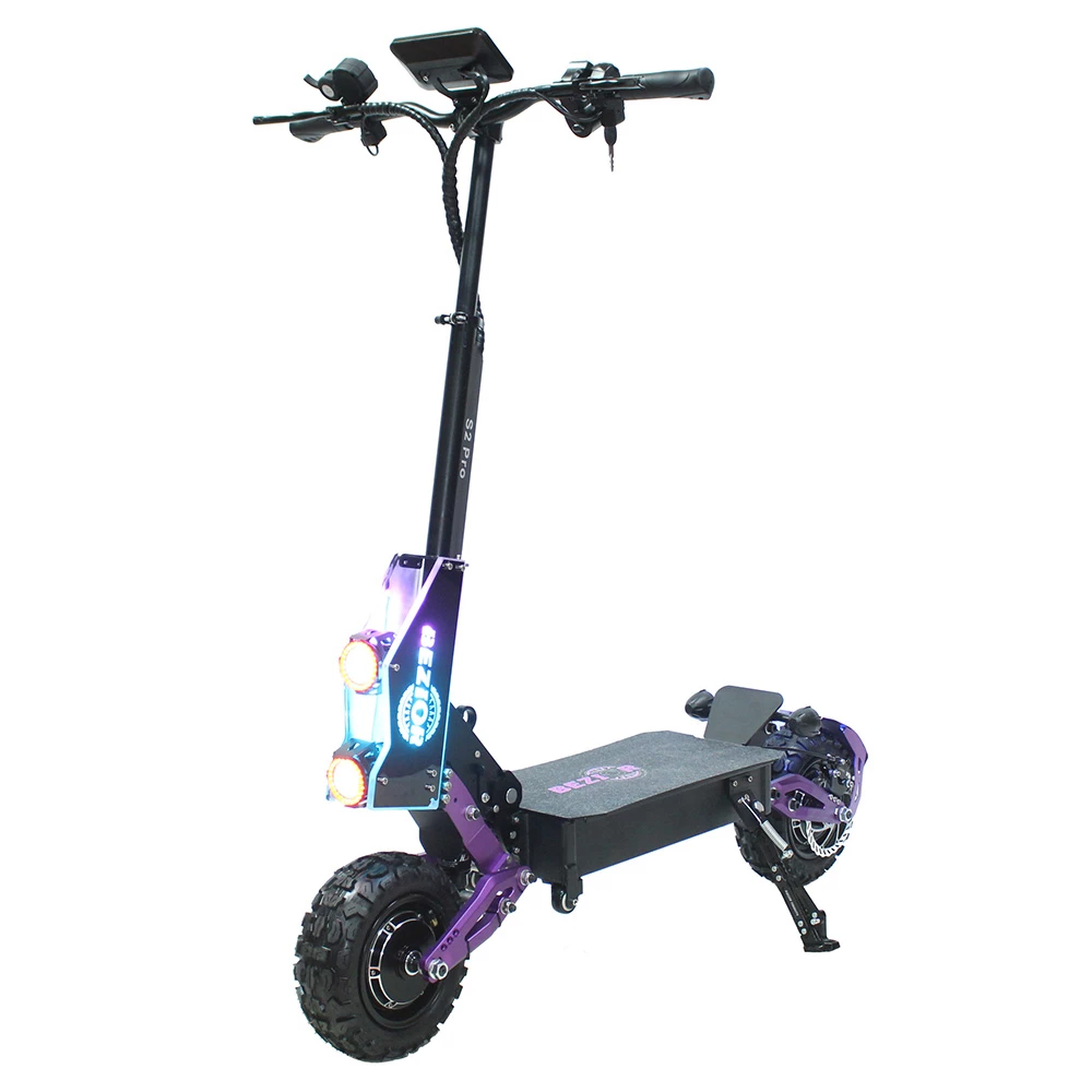 Flash Sale π BEZIOR S2 PRO Electric Off-Road Scooter 11 Inch Wheel 1200W*2 Dual Motor 48V 23Ah Battery 65Km/h Max Speed 120KG Load Double Large Screen Dual Oil Brake Adjustable Height Dual Charging Ports β - Image 6