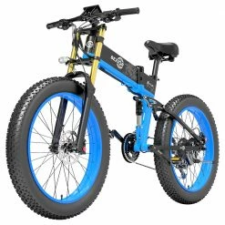 Best reviews of โจ BEZIOR X-PLUS Electric Bike 1500W Motor 48V 17.5Ah Battery 26*4.0 Inch Fat Tire Mountain Bike 40Km/h Max Speed 200kg Load 130KM Range LCD Display IP54 Wateroroof - Blue ๐