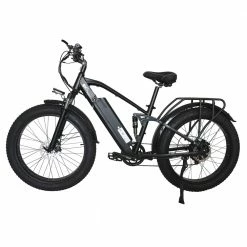 Deals 🧨 CMACEWHEEL TP26 Full Suspension Electric Mountain Bike, 26*4.0 Inch Fat Tire 48V 750W Brushless Motor 17Ah Li-battery 45Km/h Max Speed Shimano 7 Speed Transmission Black 💯