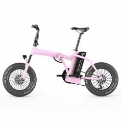 Best reviews of 🛒 CMSBIKE K1 FATV All-terrain 19'' Fat Tire Electric Folding Bike Dual-drive 350W*2 Brushless Motors 48V 14Ah Battery - Pink 💯