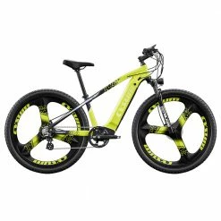 Hot Sale 🎁 CYSUM CM520 Electric Mountain Bike 29*2.1 Inch Chaoyan Tire 500W Brushless Motor 35-40Km/h Max Speed 48V 14Ah LG Removable Battery Shimano 7 Speed 50-70KM Range Dual Disc Brakes - Green 😉