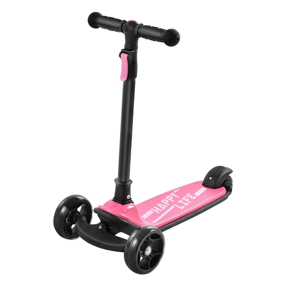 Top 10 π― Kick Scooter Glide Scooter with Extra Wide PU Light-Up Wheels and 4 Adjustable Heights for Children from 3-12 Pink π