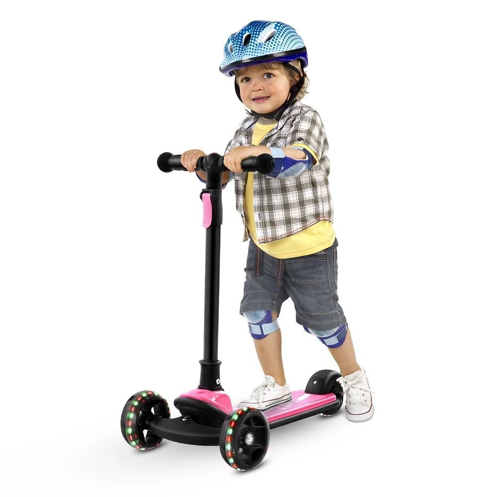Top 10 π― Kick Scooter Glide Scooter with Extra Wide PU Light-Up Wheels and 4 Adjustable Heights for Children from 3-12 Pink π - Image 6