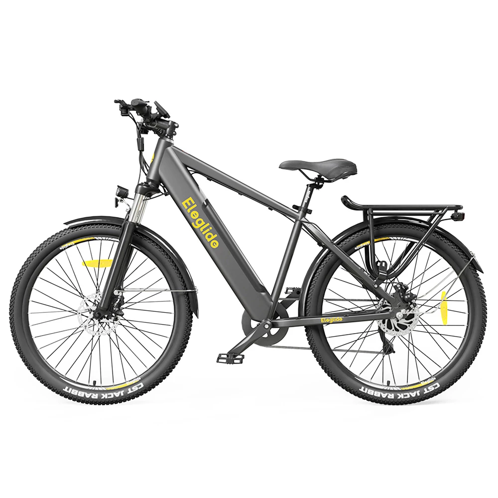 Coupon 🤩 ELEGLIDE T1 Electric Trekking Bike Trekking E-Bike 27.5 Inch CST Tires 36V 12.5AH Battery 250W Motor Shimano 7 Gears Max Speed 25Km/h Max Range 100KM Max Load 120KG IPX4 Waterproof Dual Disk Brake - Black 🧨 - Image 2