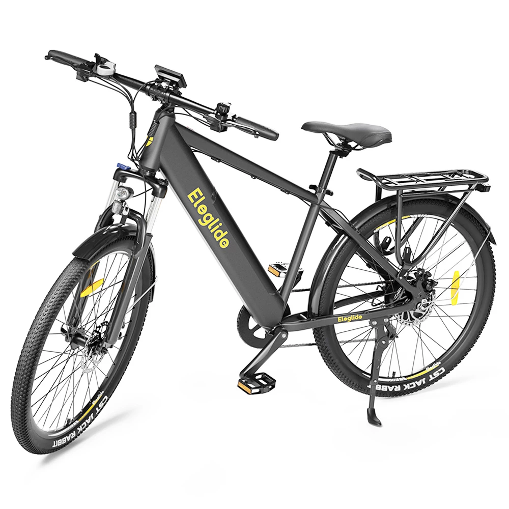 Coupon 🤩 ELEGLIDE T1 Electric Trekking Bike Trekking E-Bike 27.5 Inch CST Tires 36V 12.5AH Battery 250W Motor Shimano 7 Gears Max Speed 25Km/h Max Range 100KM Max Load 120KG IPX4 Waterproof Dual Disk Brake - Black 🧨 - Image 5