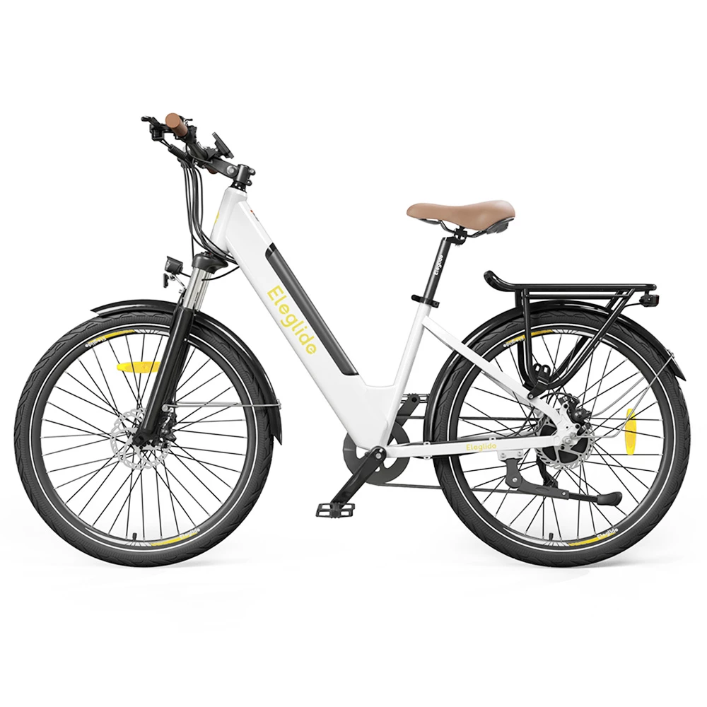 Buy 🎉 ELEGLIDE T1 STEP-THRU Electric Trekking Bike Trekking E-Bike 27.5 Inch CST Tires 36V 12.5AH Battery 250W Brushless Motor Shimano 7 Gears Max Speed 25Km/h Max Range 100KM Max Load 120KG IPX4 Waterproof Dual Disk Brake - White ⌛ - Image 2