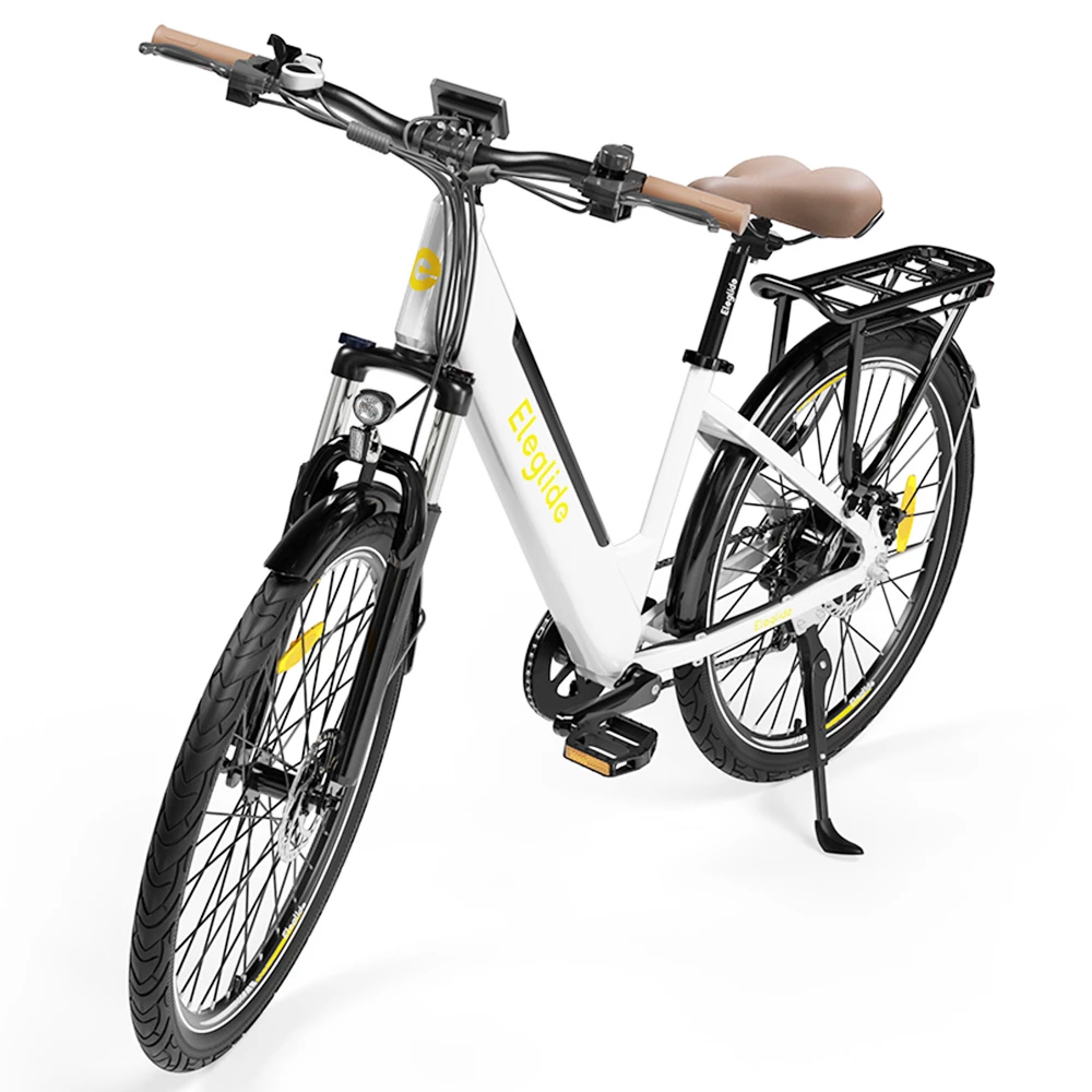 Buy 🎉 ELEGLIDE T1 STEP-THRU Electric Trekking Bike Trekking E-Bike 27.5 Inch CST Tires 36V 12.5AH Battery 250W Brushless Motor Shimano 7 Gears Max Speed 25Km/h Max Range 100KM Max Load 120KG IPX4 Waterproof Dual Disk Brake - White ⌛ - Image 3