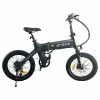 Promo 😀 ENGWE C20 Folding Electric Bicycle 20 Inch Tire 250W Brushless Motor 36V 10.4Ah Battery 25km/h Max Speed - Black ✔️