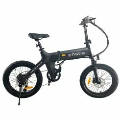 Promo ๐ ENGWE C20 Folding Electric Bicycle 20 Inch Tire 250W Brushless Motor 36V 10.4Ah Battery 25km/h Max Speed - Black โ๏ธ