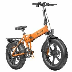 Top 10 🌟 ENGWE EP-2 Pro 2022 Version Folding Electric Bike 20*4.0 Inch Fat Tire 750W Motor 35Km/h Max Speed 48V 13Ah Battery 150KG Max Load SHIMANO 7-Speed Gears Dual Disc Brake 100KM Range Mountain Beach Snow Folding Bicycle - Orange 🌟