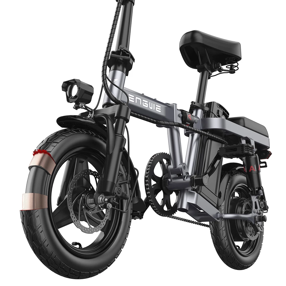 Cheap π ENGWE T14 Folding Electric Bicycle 14 Inch Tire 350W Brushless Motor 48V 10Ah Battery 25km/h Max Speed - Grey π - Image 5