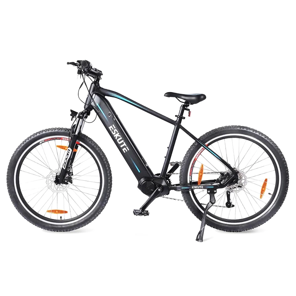Budget π ESKUTE Netuno Pro Electric Bicycle 27.5 Inch 250W Mid-Drive Motor Bafang Mid-Motor 25Km/h Max Speed 36V 14.5Ah Battery for 80 Miles Range π