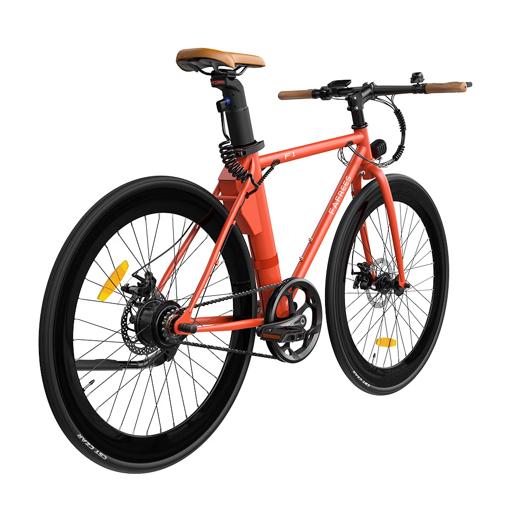 Cheapest π FAFREES F1 Electric Bike 250W Brushless Motor 25km/h Max Speed 9Ah Battery Shimano 7-Speed Transmission - Orange π - Image 5