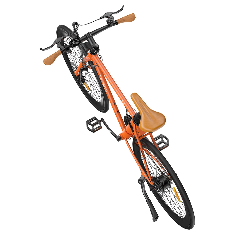 Cheapest π FAFREES F1 Electric Bike 250W Brushless Motor 25km/h Max Speed 9Ah Battery Shimano 7-Speed Transmission - Orange π - Image 6