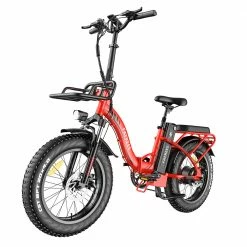 Promo ๐ FAFREES F20 Max Electric Bike 20*4.0 Inch Fat Tire 500W Brushless Motor 25Km/h Max Speed Folding Frame E-bike With Removable 48V 18Ah Lithium Battery 140KM Max Range 150KG Load Dual Disc Brakes Shimano 7 Speed Gear - Red ๐ฏ