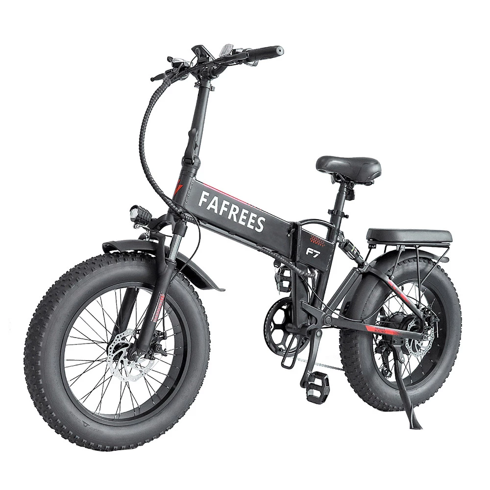Outlet π FAFREES F7 Folding Electric Bike 20*4.0 Chaoyang Fat Tires 750W Motor 35Km/h Max Speed Removable 48V 10Ah Lithium-Ion Battery 90KM Max Range Shimano 7-Speed Gears E-bike - Black π₯° - Image 3
