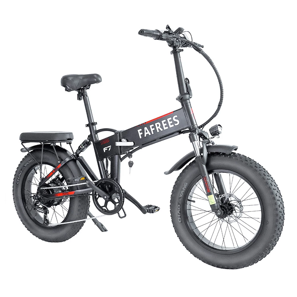 Outlet π FAFREES F7 Folding Electric Bike 20*4.0 Chaoyang Fat Tires 750W Motor 35Km/h Max Speed Removable 48V 10Ah Lithium-Ion Battery 90KM Max Range Shimano 7-Speed Gears E-bike - Black π₯° - Image 4