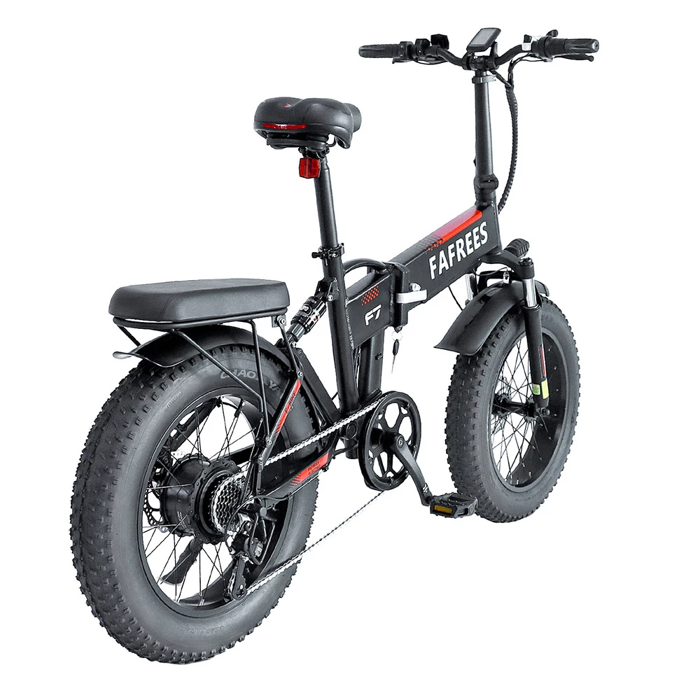 Outlet π FAFREES F7 Folding Electric Bike 20*4.0 Chaoyang Fat Tires 750W Motor 35Km/h Max Speed Removable 48V 10Ah Lithium-Ion Battery 90KM Max Range Shimano 7-Speed Gears E-bike - Black π₯° - Image 5