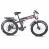 Outlet 💯 GUNAI MX01 1000W 48V 12.8Ah 26'' Electric Bicycle 40km/h Max Speed 40-50km Mileage Range 150kg Max Load - Red ❤️