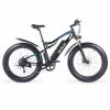 Best Sale 😀 GUNAI MX03 Electric Bicycle 1000W 48V 17Ah Battery 26*4.0 Inch Fat Tires Mountain Bike 40Km/h Max Speed 40-50KM Mileage Range 150KG Max Load Double Dics Brake - Black 🤩
