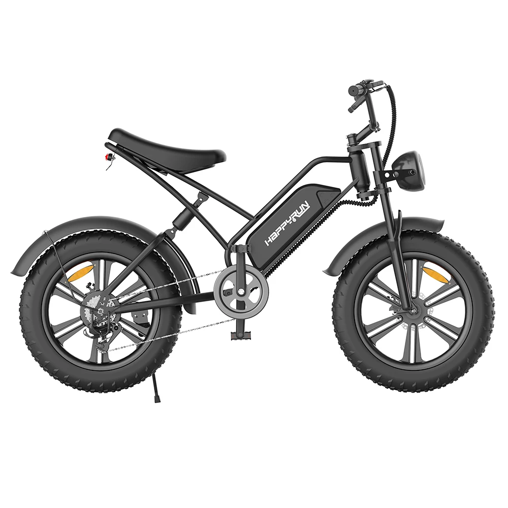 Best Pirce ๐คฉ HAPPYRUN HR-G50 Electric Bike 20 Inch Fat Tires 48V 18Ah Battery 750W Motor 45Km/h Max Speed Retro Ebike Max Load 150kg ๐ - Image 2