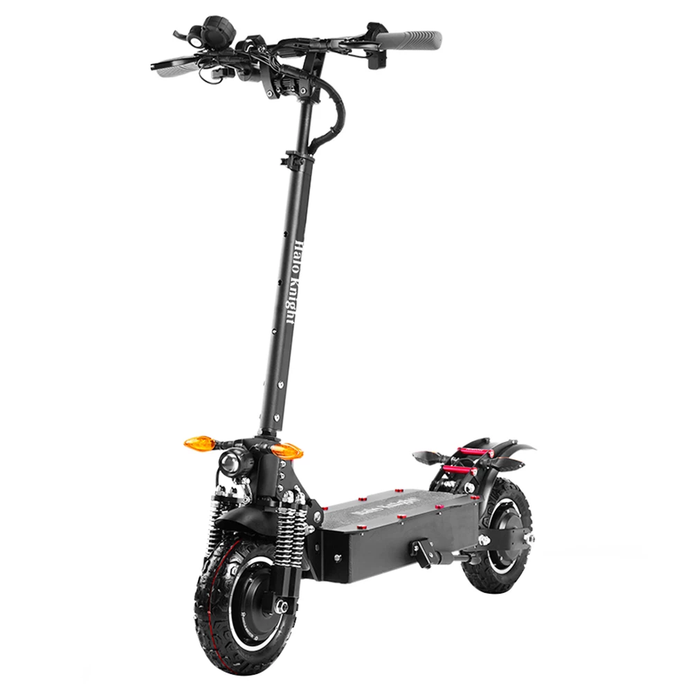 Deals π Halo Knight T104 Electric Scooter 10'' Off-road Tire 1000W*2 Dual Motor 65km/h Max Speed 52V 38.4Ah Battery 80km Range π₯