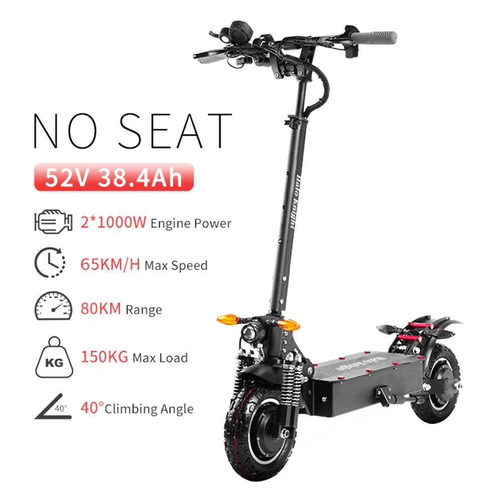 Deals π Halo Knight T104 Electric Scooter 10'' Off-road Tire 1000W*2 Dual Motor 65km/h Max Speed 52V 38.4Ah Battery 80km Range π₯ - Image 3