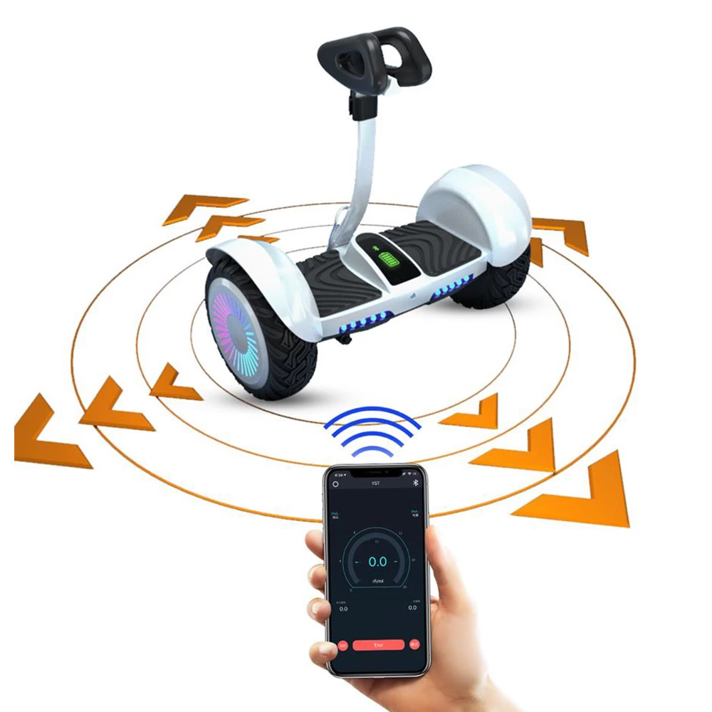 New ๐ฅ IENYRID K8 Balance Car 10 inch Off-road Tires 350W*2 Motor 16km/h Top Speed 4Ah Battery for 12km Mileage 80kg Load App Control ๐ - Image 3