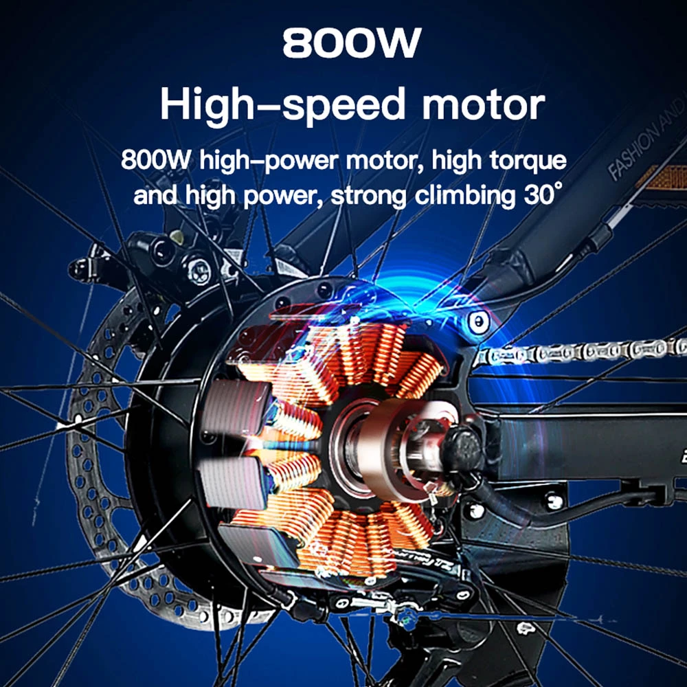 Best Pirce ๐ฅฐ JINGHMA R3 500W 48V 12.8Ah 26 Inch Tire Electric Bicycle 40km/h Max Speed 70km Range 120kg Max Load with 2 Batteries ๐คฉ - Image 3