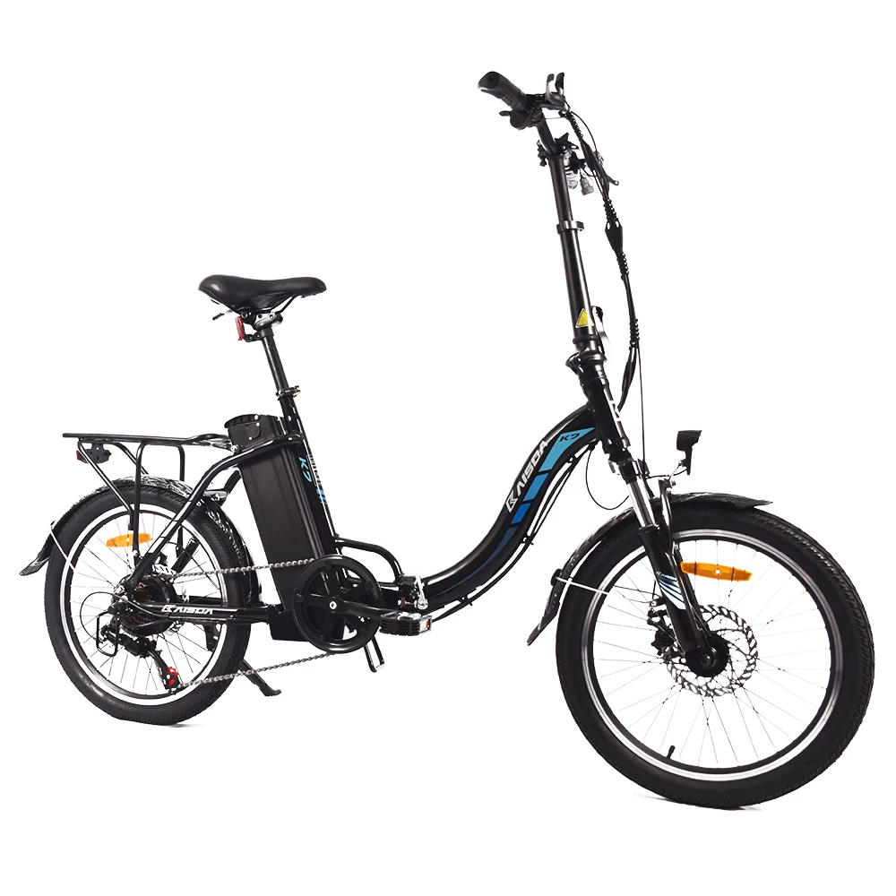 Best deal π₯ KAISDA K7 Folding Electric Moped Bike 20*1.95 Inch Tire 350W Motor 25-28Km/h Max Speed Mountain Bicycle SHIMANO 21-Speed APP Control - Black π - Image 5
