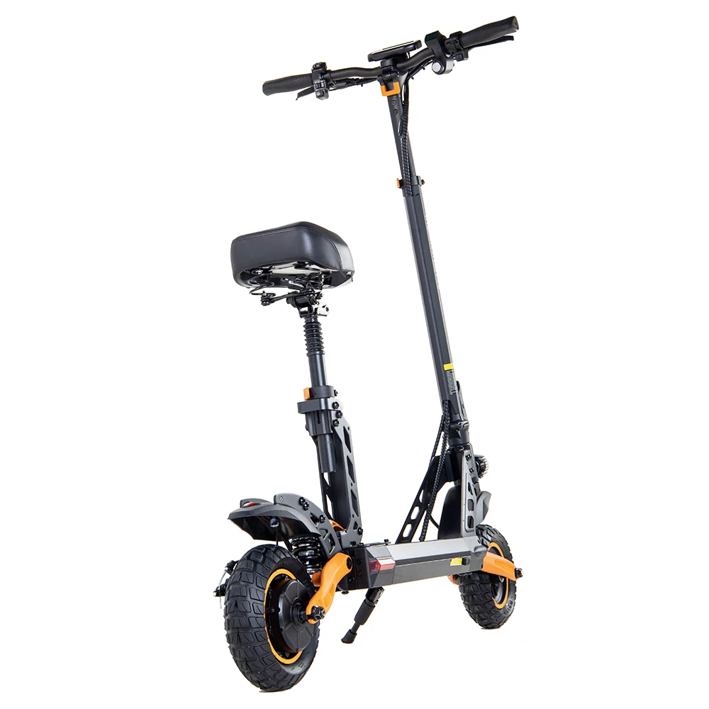 Top 10 ๐ KugooKirin G2 PRO Adventurers Dream Folding Electric Scooter 9 Inch Pneumatic Tire 600W Brushless Motor 48V 15AH Battery Max Speed 45km/h Max Range 50km HD LCD Display Dual Disc Brake Led Light - Black ๐ - Image 5