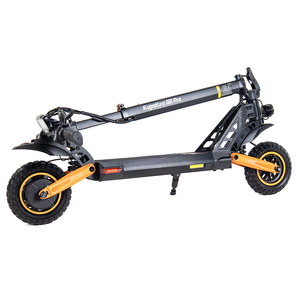 Top 10 ๐ KugooKirin G2 PRO Adventurers Dream Folding Electric Scooter 9 Inch Pneumatic Tire 600W Brushless Motor 48V 15AH Battery Max Speed 45km/h Max Range 50km HD LCD Display Dual Disc Brake Led Light - Black ๐ - Image 6