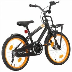 Hot Sale 🤩 Kids Bike with Front Carrier 18 inch Black and Orange 😉