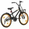 Outlet 👏 Kids Bike with Front Carrier 20 inch Black and Orange 🔥