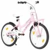 Promo 👍 Kids Bike with Front Carrier 20 inch Pink and Black 🛒