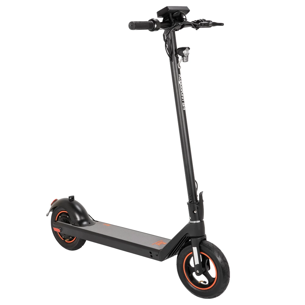 Best reviews of π KugooKirin S4 10 inch Pneumatic Tire Folding Electric Scooter Big Touch Dashboard 10Ah Battery 350W Motor 3 Speed Modes Max 35km/h 40KM Max Range EABS+Rear Disc Brake Easily Folded - Black π - Image 3