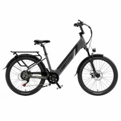 Brand new ⭐ LANKELEISI ES500PRO Electric Bike 500W Motor 48V 16Ah Battery 24'' Tire 32km/h Max Speed Shimano 7 Speed Gear - Grey ⭐