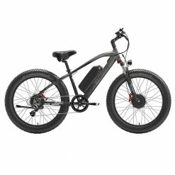 Best deal ๐ฅฐ LANKELEISI MG740 PLUS Electric Bike 26*4.0'' Tires 1000W*2 Dual Motor 17.5Ah Battery 49km/h Max Speed - Black & Grey ๐